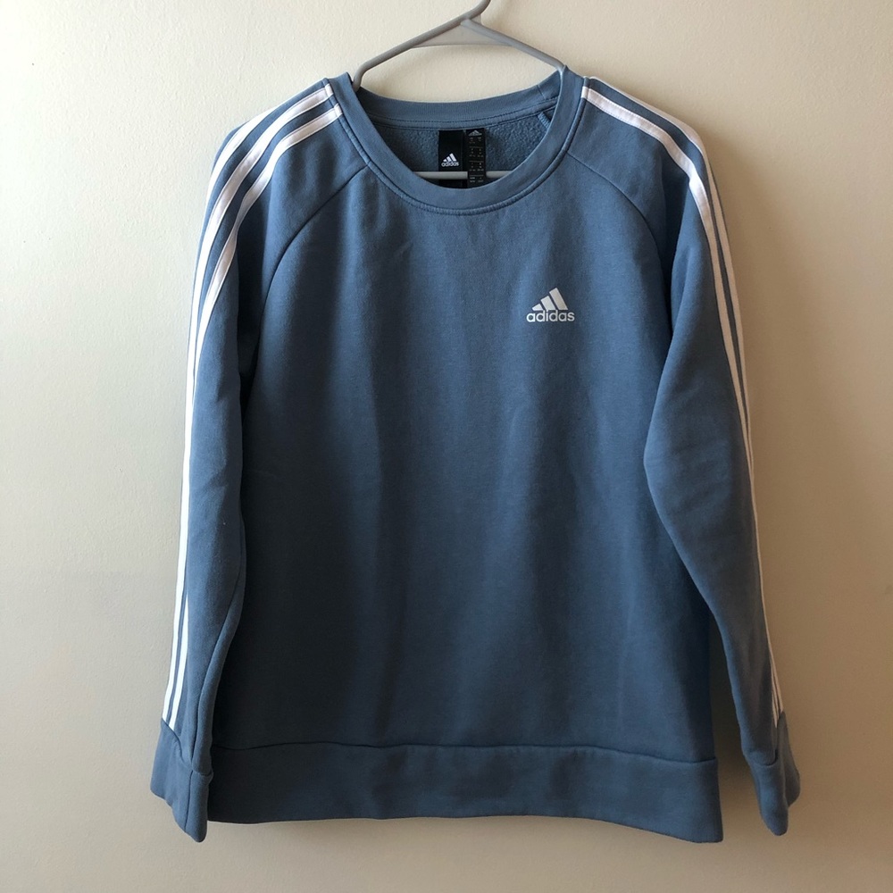 Adidas, teal crew neck, size medium